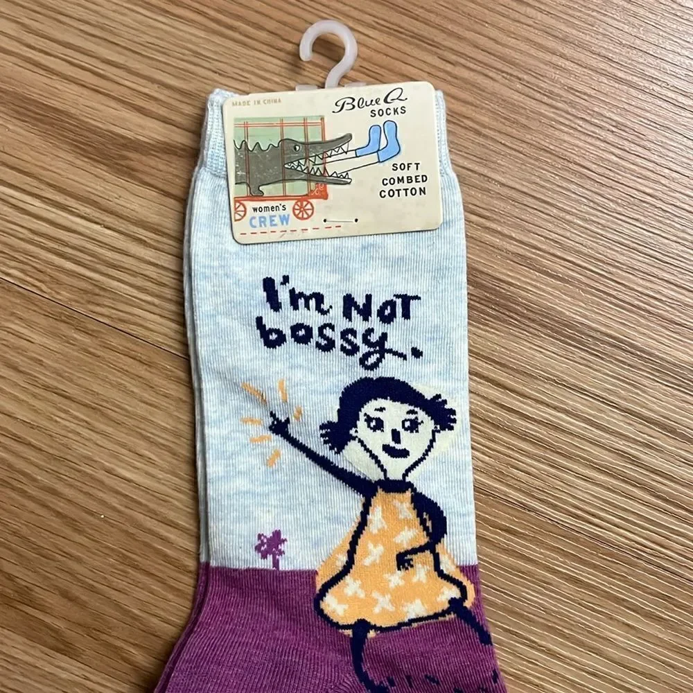 Women’s Blue Q I’m Not Bossy I’m The Boss Socks
